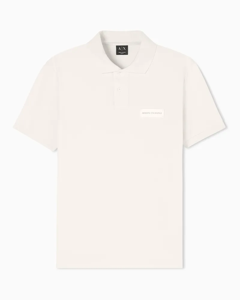 Armani Exchange Cotton polo shirt Weiß