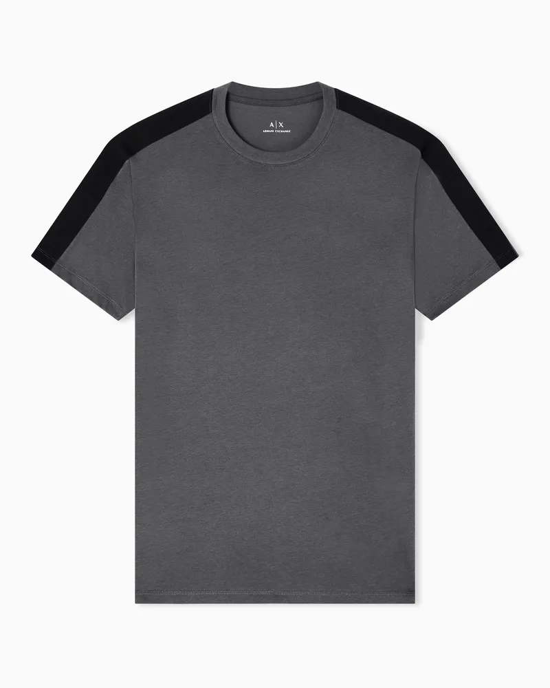 Armani Exchange T-Shirt mit kontrastierendem Tape in normaler Passform Grün