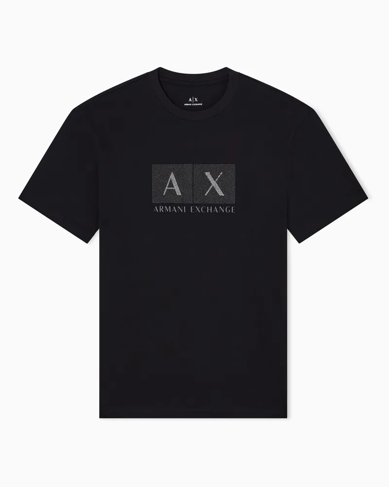 Armani Exchange Regular Fit T-Shirts Schwarz