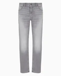 Armani Exchange J13 Slim-fit-jeans Aus Indigo-denim Grau