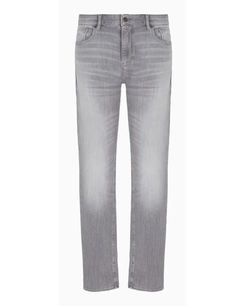 Armani Exchange J13 Slim-fit-jeans Aus Indigo-denim Grau