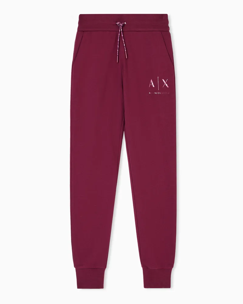Armani Exchange Jogginghosen Burgunderrot