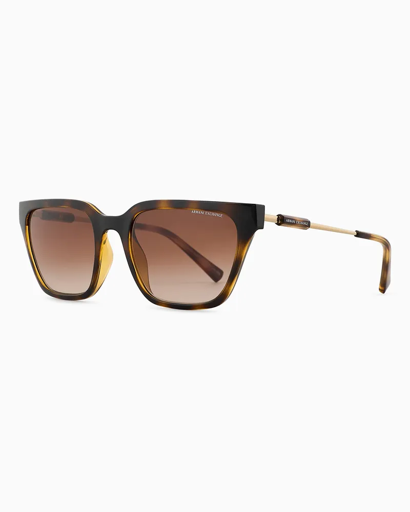 Armani Exchange Sonnenbrille für Damen mit Cat-eye-Fassung Braun