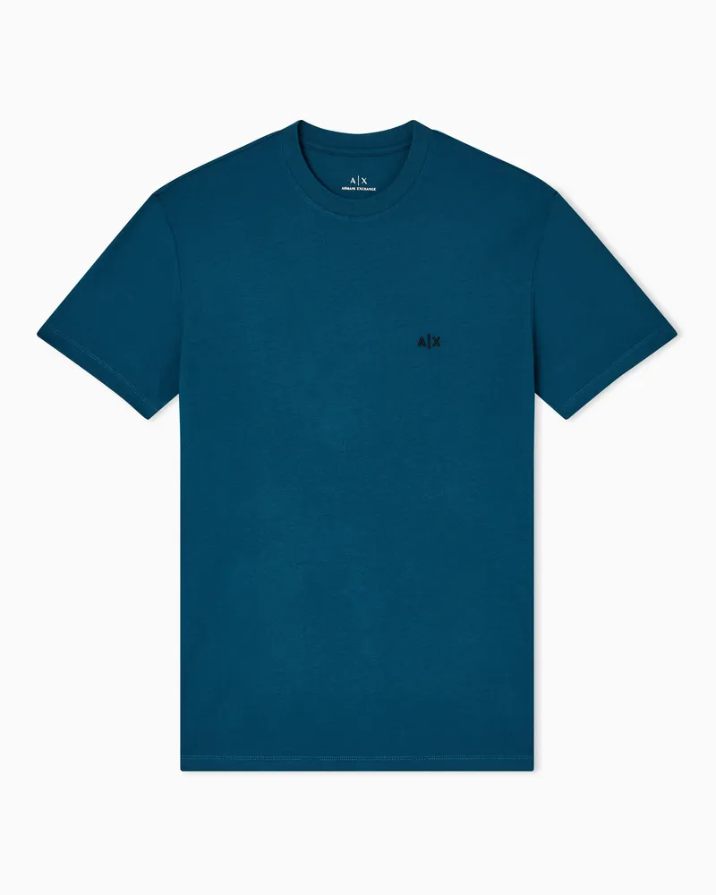 Armani Exchange Regular Fit T-Shirts Blau