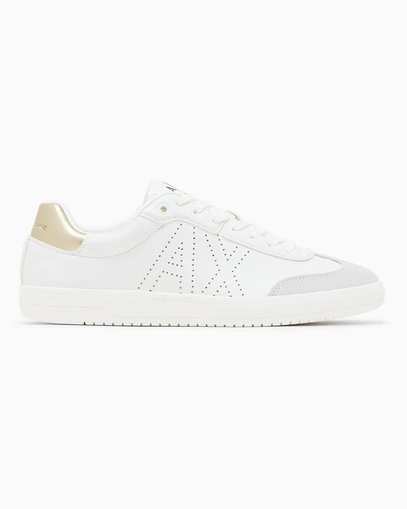 Armani Exchange Technical fabric sneakers Weiß