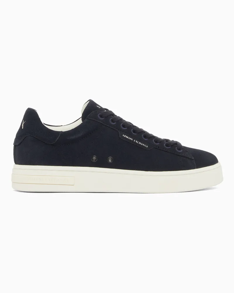 Armani Exchange Technical fabric sneakers Marineblau