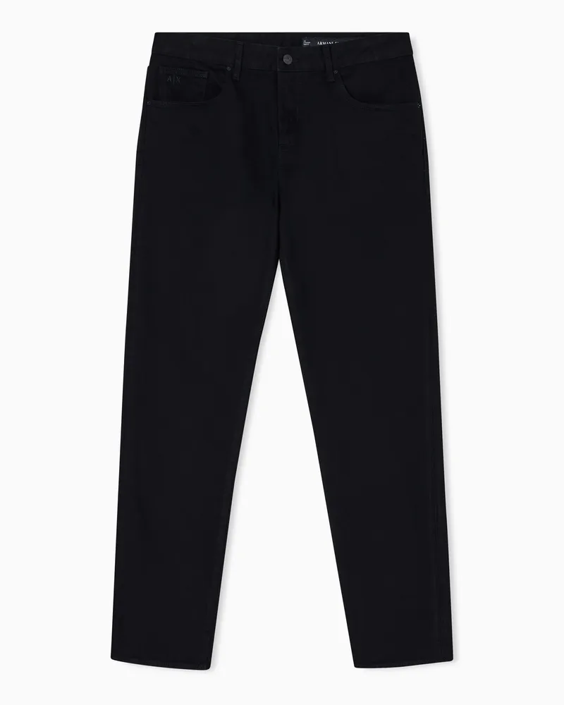 Armani Exchange Straight-Fit-Jeans aus Comfort-Denim Schwarz