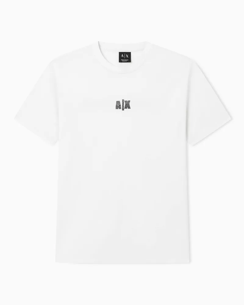 Armani Exchange Regular fit cotton T-shirt Weiß