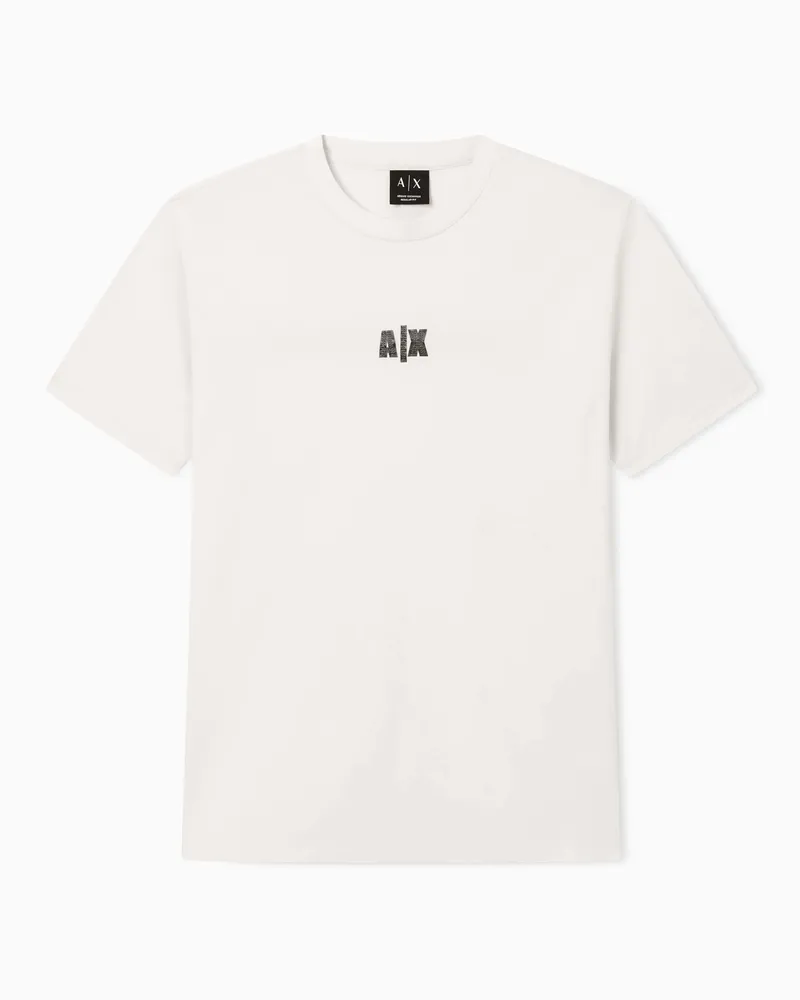 Armani Exchange Regular fit cotton T-shirt Weiß