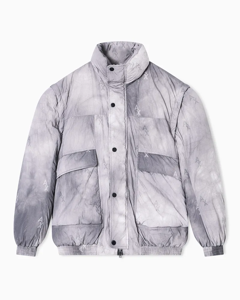 Armani Exchange Jacke mit abnehmbaren Ärmeln Grau