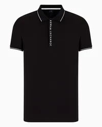 Armani Exchange Poloshirt Aus Baumwolle Schwarz