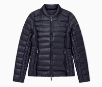 Daunenjacke gesteppte leichte aus Nylon mit Stehkragen
