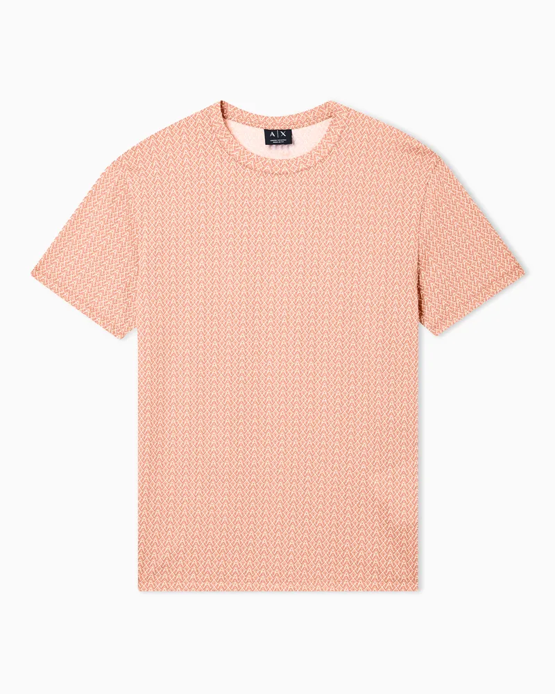 Armani Exchange Regular fit cotton T-shirt Orange