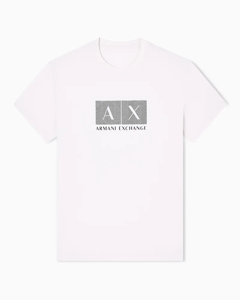Armani Exchange Regular Fit T-Shirts Weiß