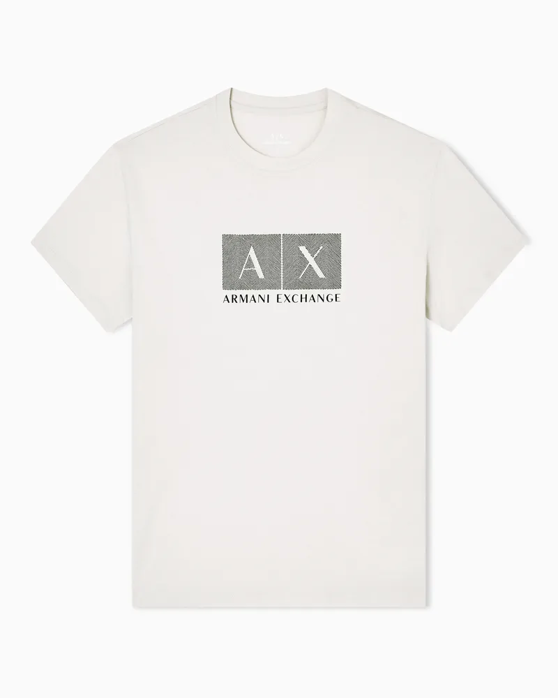 Armani Exchange Regular-T-Shirt mit Logo Weiß