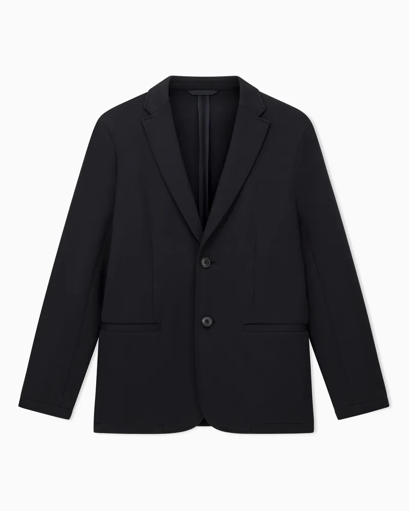 Armani Exchange Einreihiges Sakko mit zwei Knöpfen Schwarz