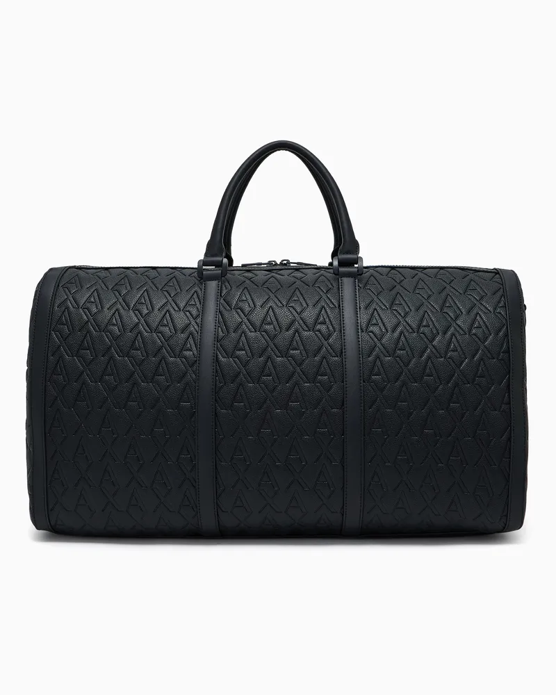 Armani Exchange ASV Reisetasche mit Allover-Logo Schwarz