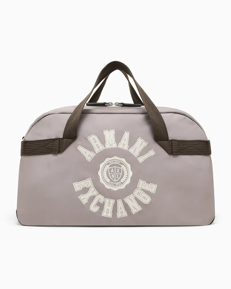 Armani Exchange Reisetasche Crossover mit Tragegriffen und Reißverschluss Beige