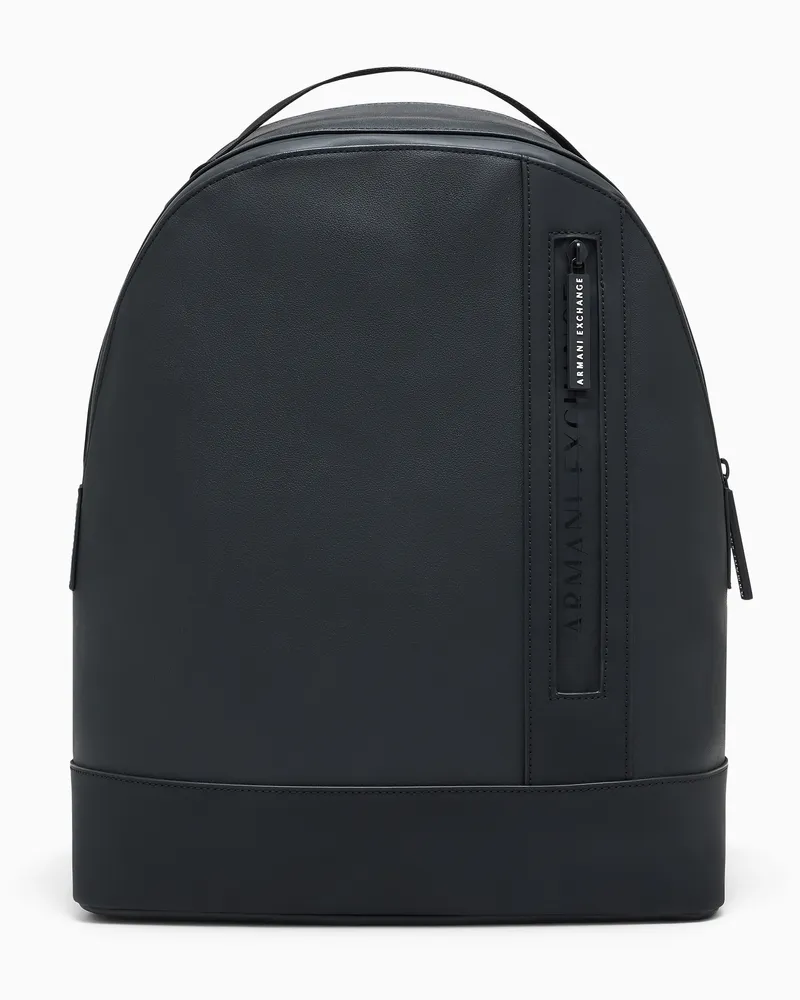 Armani Exchange Rucksack Angel mit vertikaler Reißverschlusstasche Schwarz