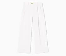 Fließende Stoffhose aus leichtem Crêpe