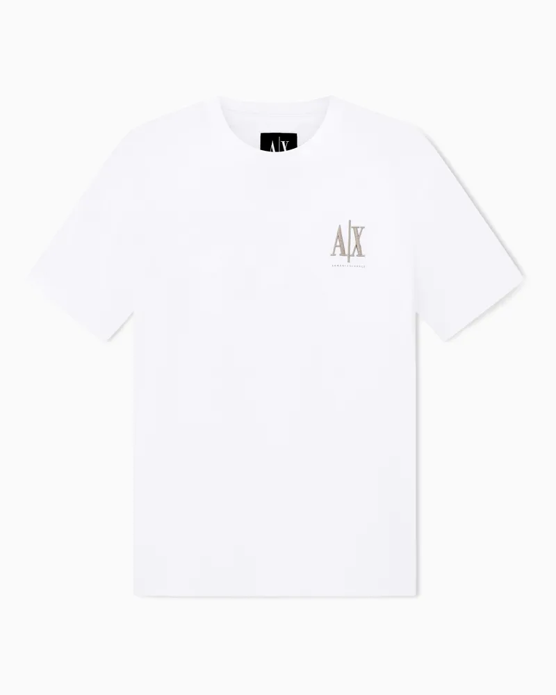 Armani Exchange Icon-T-Shirt mit normaler Passform Weiß