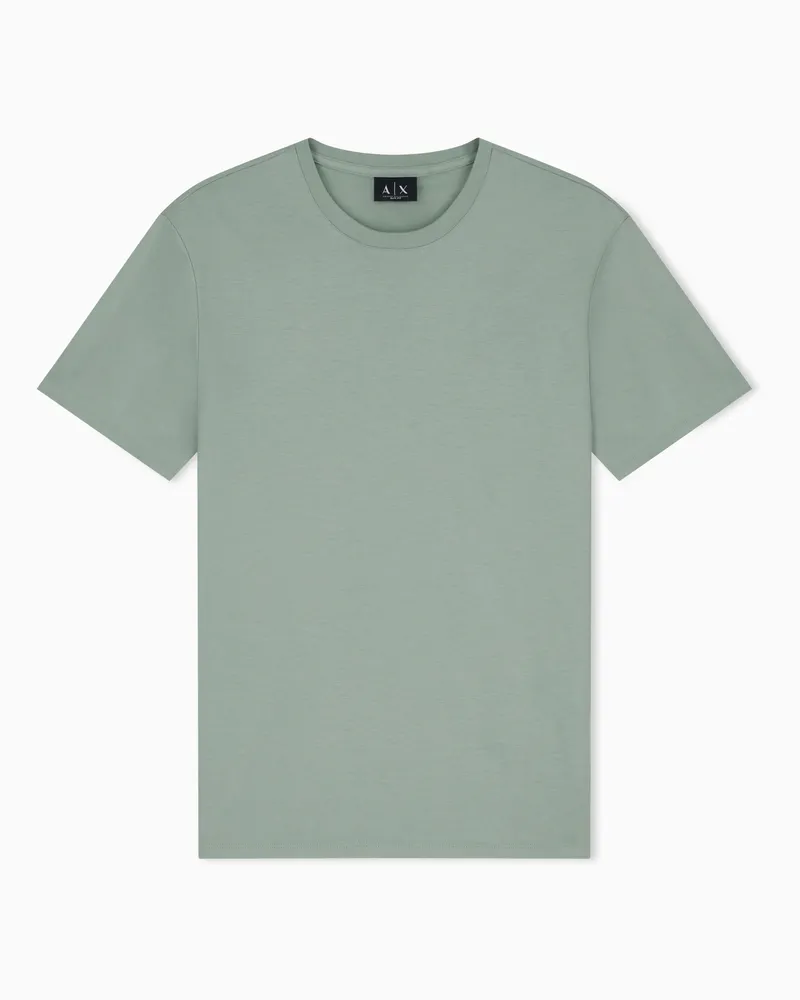 Armani Exchange T-Shirt Essential im Slim Fit aus Pima-Baumwolljersey Grün