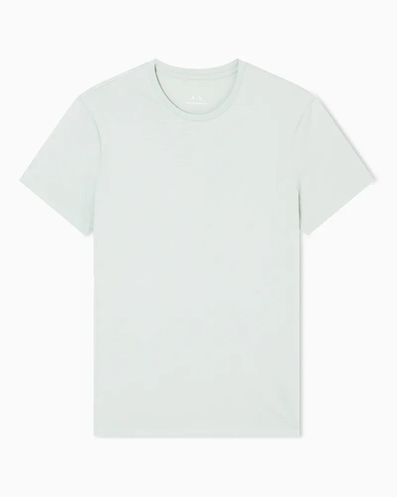 Armani Exchange T-Shirt Slim Fit Passform aus Pima-Baumwolle Grün