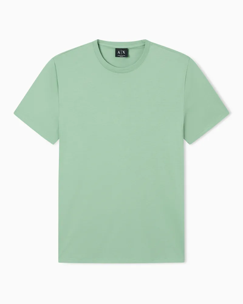 Armani Exchange T-Shirt Slim Fit Passform aus Pima-Baumwolle Grün