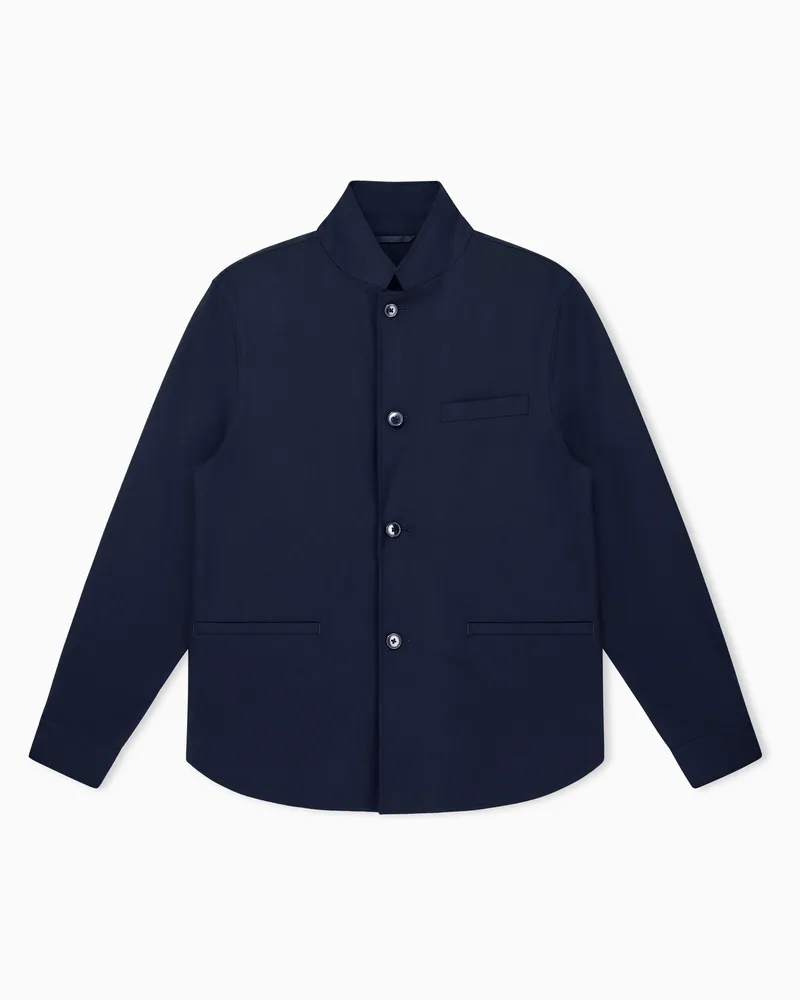 Armani Exchange Blazer Up For Party im Regular Fit mit Stehkragen Marineblau