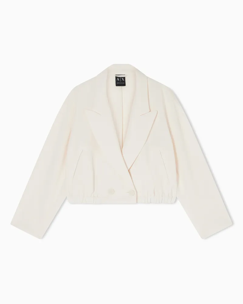 Armani Exchange Dobby fabric jacket Weiß