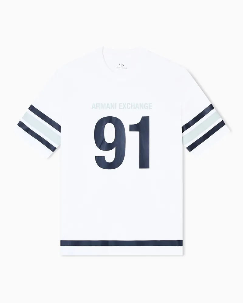 Armani Exchange Regular Fit T-Shirts Weiß