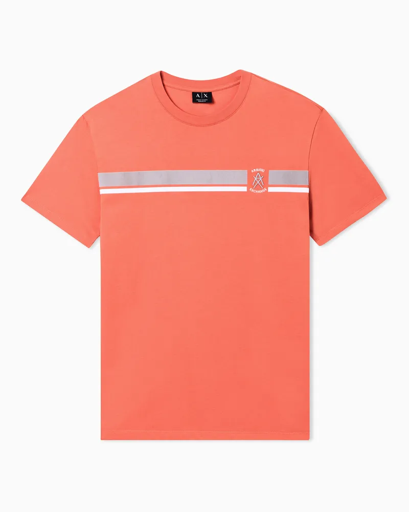 Armani Exchange Regular fit cotton T-shirt Orange