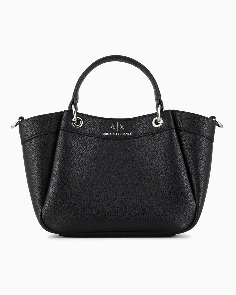 Armani Exchange Kleine Handtasche mit Degradè-Schultergurt Schwarz