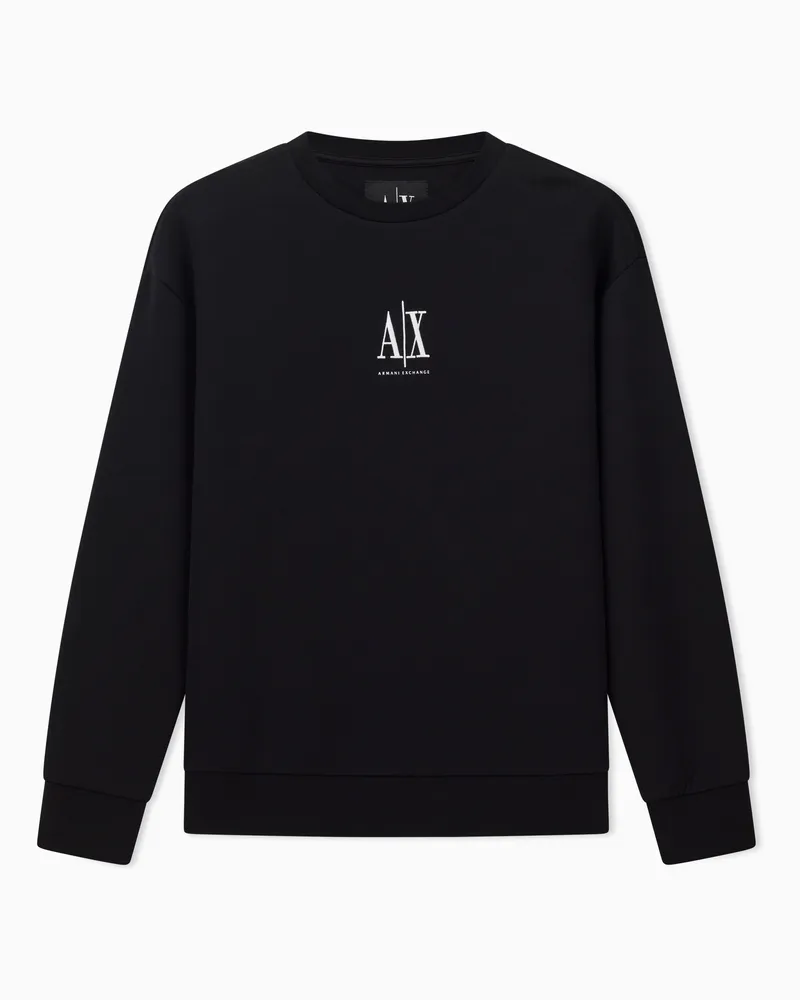 Armani Exchange Sweatshirts ohne Kapuze Schwarz