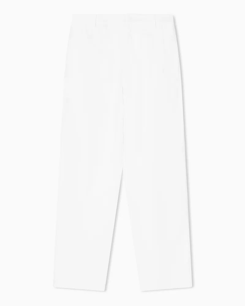 Armani Exchange Chinos aus Stretch-Baumwolle Weiß