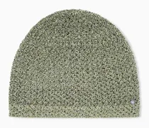 Metallic knit beanie