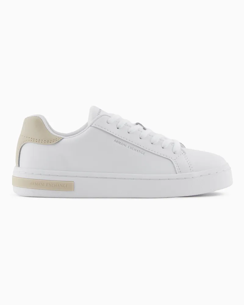 Armani Exchange Sneakers mit Schnürsenkeln und Logo Weiß