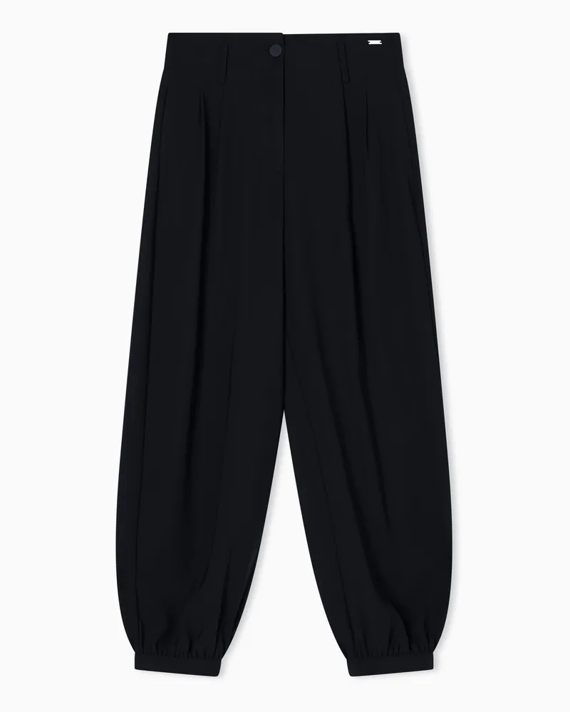 Armani Exchange Weiche Hose mit Gummizug Schwarz