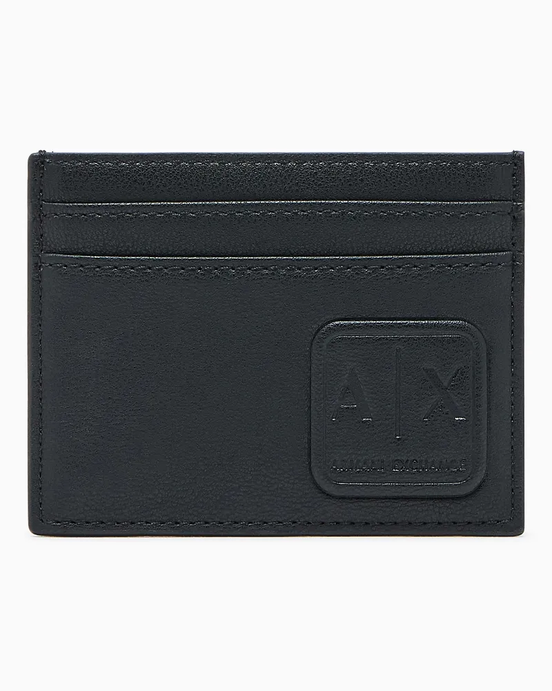 Armani Exchange Technical fabric card holder Schwarz