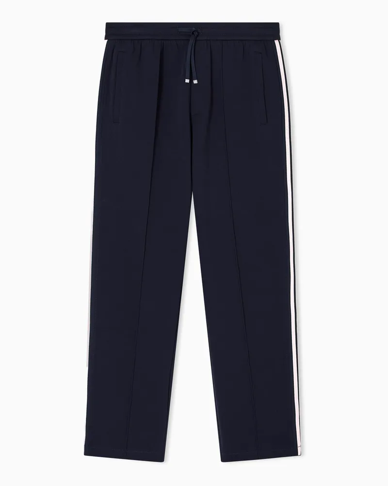 Armani Exchange Hose mit Kontraststreifen Marineblau