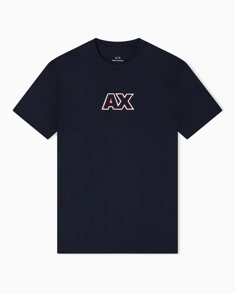 Armani Exchange Regular Fit T-Shirts Marineblau