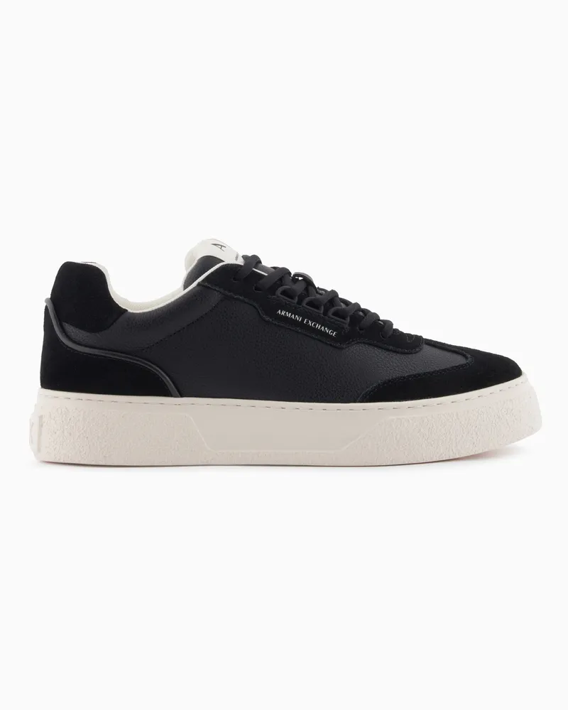 Armani Exchange Technical fabric sneakers Schwarz