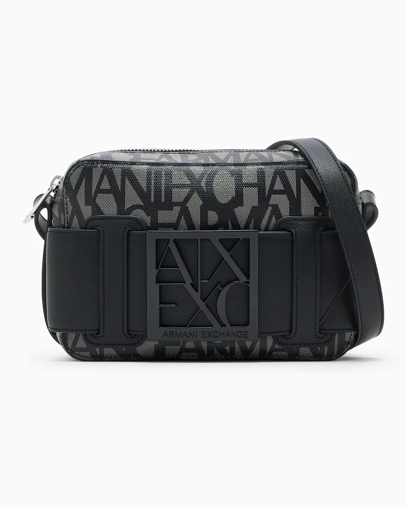 Armani Exchange Kameratasche mit kontrastierenden Details Schwarz