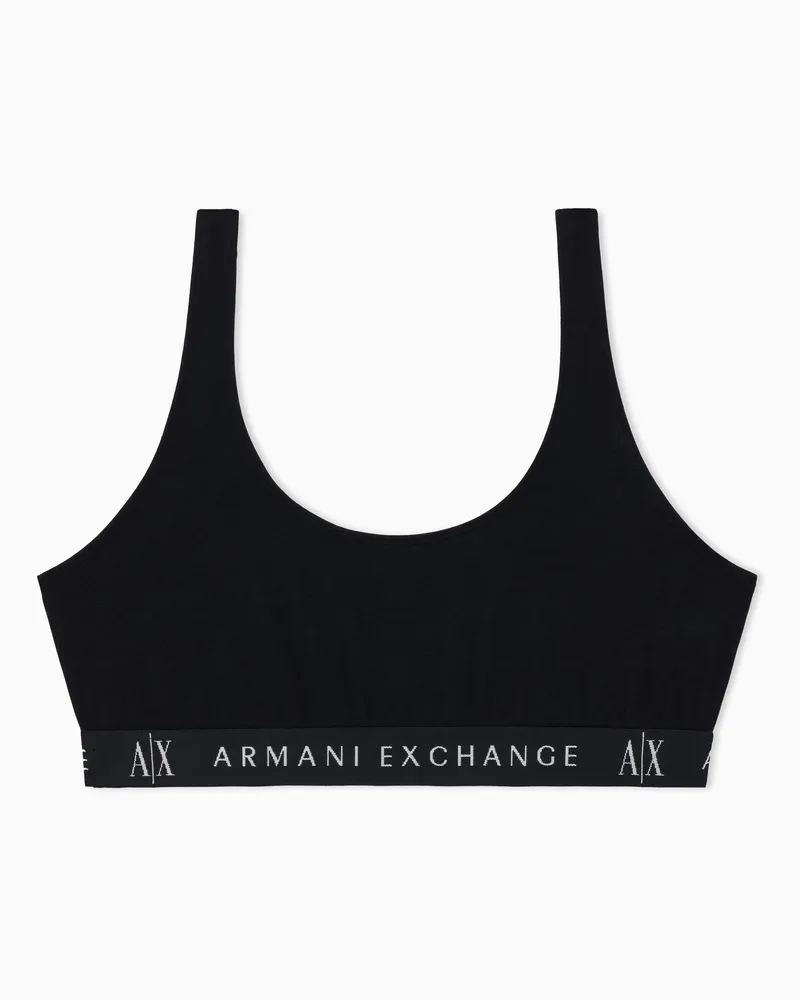 Armani Exchange Bralette-BH Schwarz