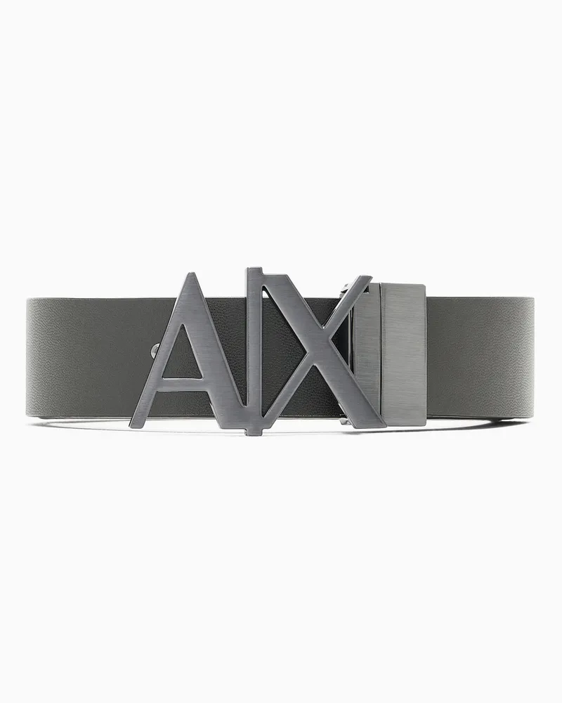 Armani Exchange Doppelseitiger Ledergürtel Grün