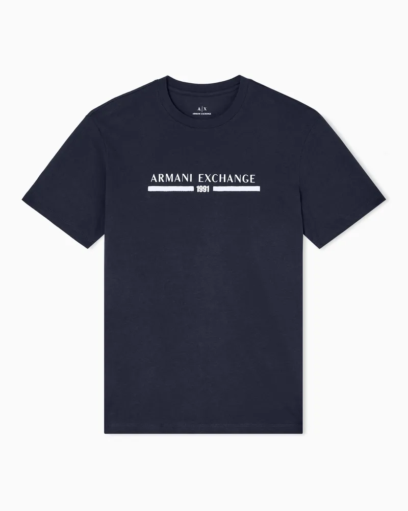 Armani Exchange Regular Fit T-Shirts Marineblau