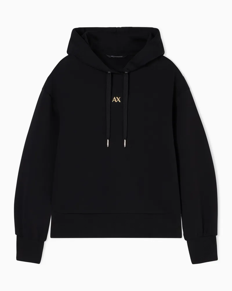 Armani Exchange Cotton hoodie Schwarz
