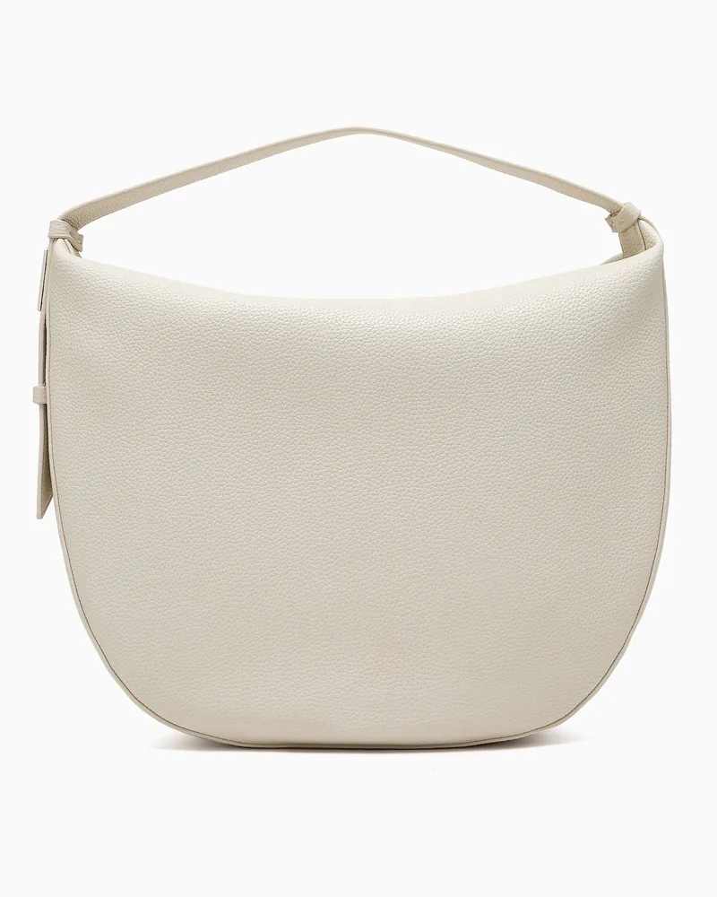 Armani Exchange Hobo-Umhängetasche mit ASV-Logo Weiß