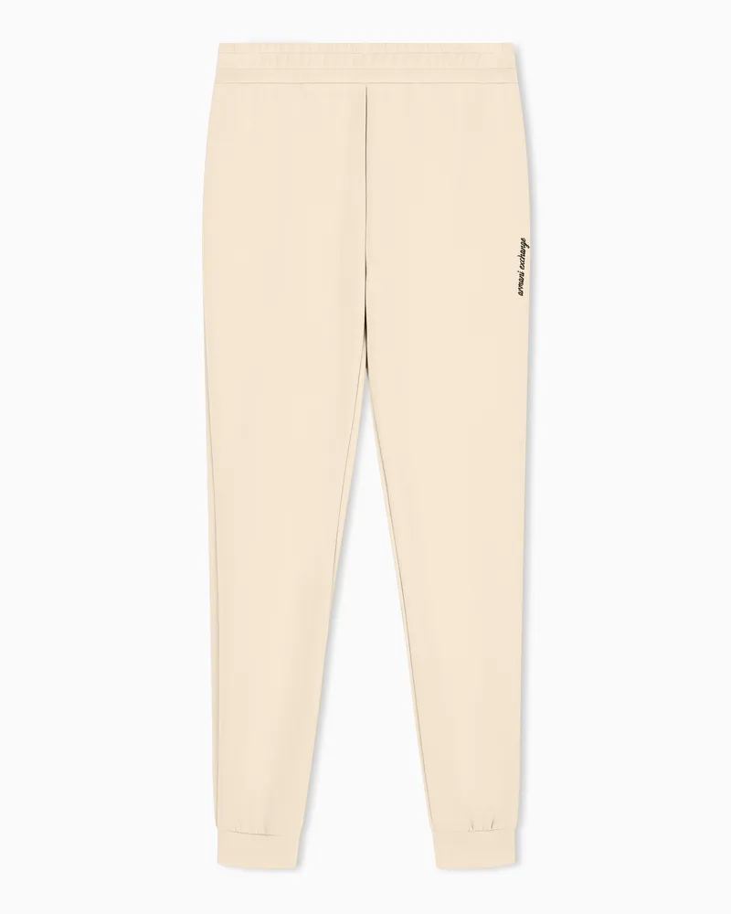 Armani Exchange Hose regularer Passform aus elastischem Scuba-Jersey Beige