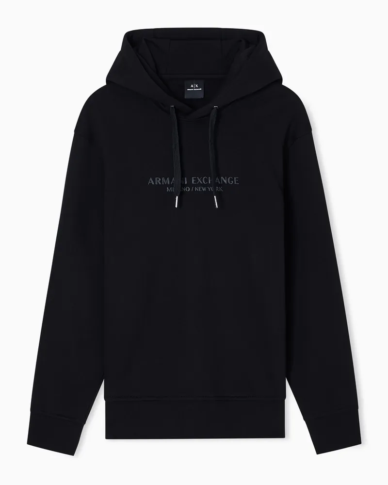 Armani Exchange Basic-Hoodie Schwarz